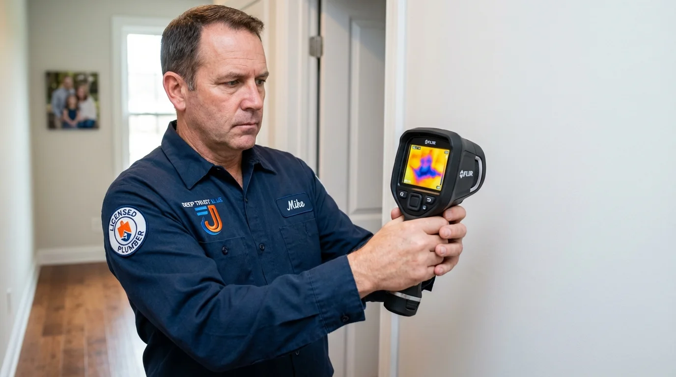 Thermal imaging leak detection by Johns Plumbing LLC in Yarmouth Port
